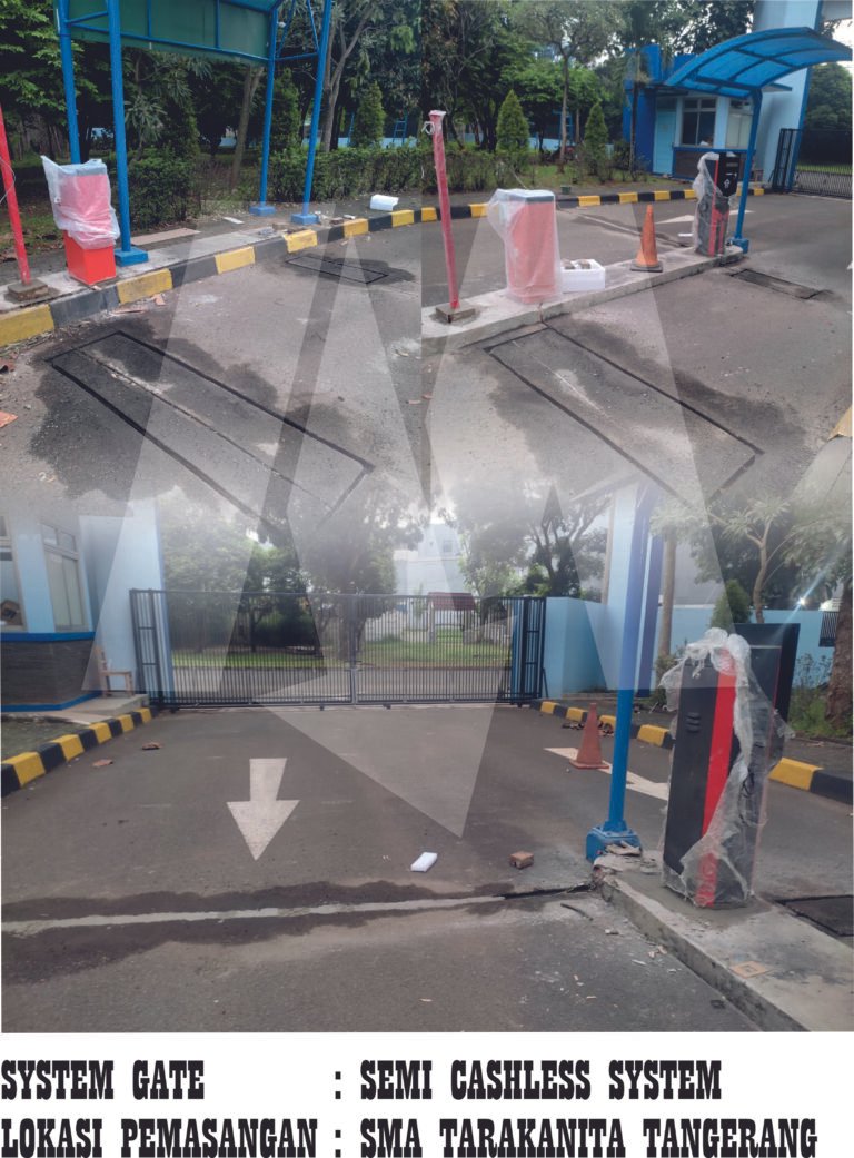 PEMASANGAN PALANG PARKIR SEMI CASHLESS SMA TARAKANITA TANGERANG scaled