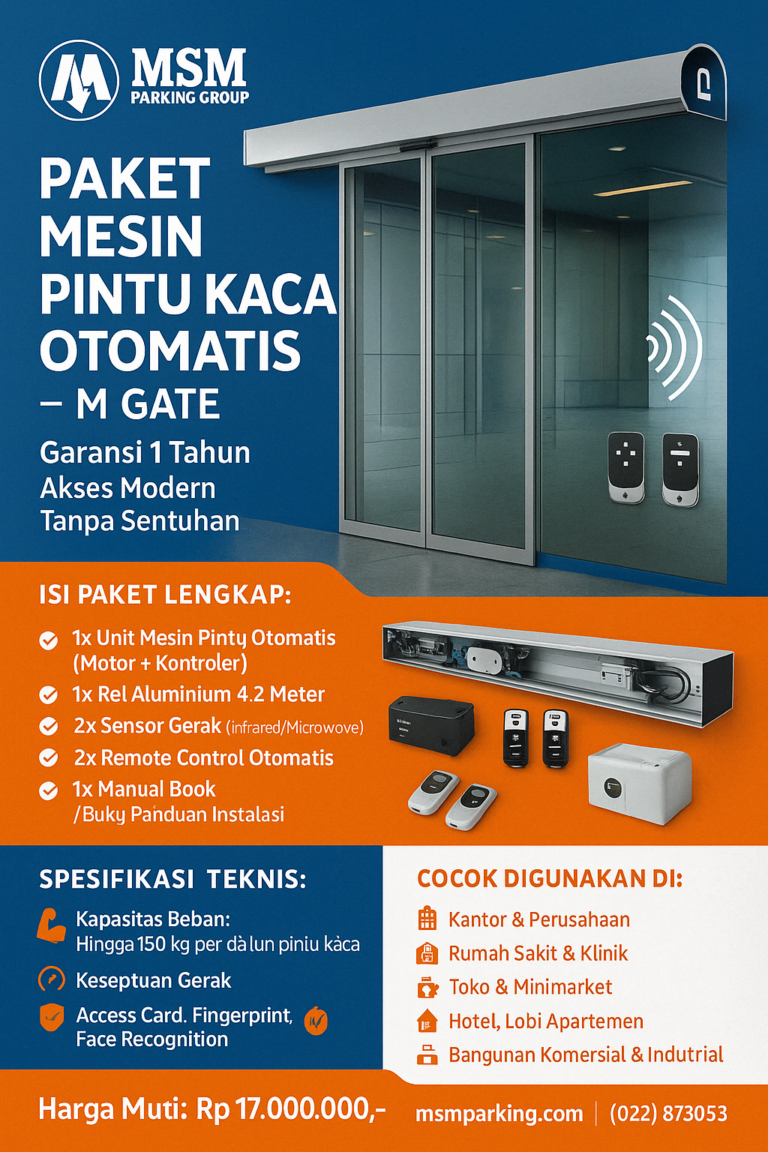 Paket mesin Pintu kaca Otomatis