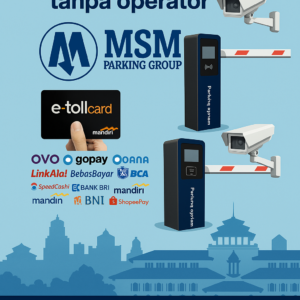 sistem palang parkir otomatis cashless