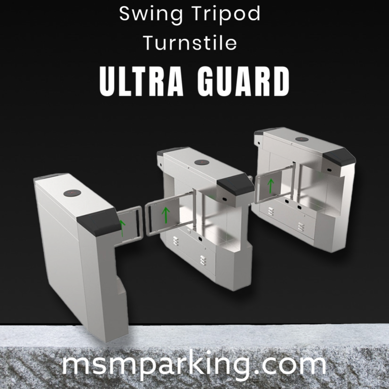 tripod turnstile : pedestrian safety control bridge type swing barrier gate