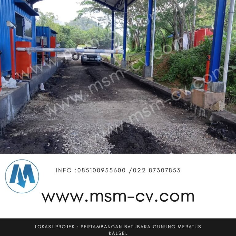 palang parkir tambang batubara