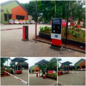 Sistem palang parkir tap and go