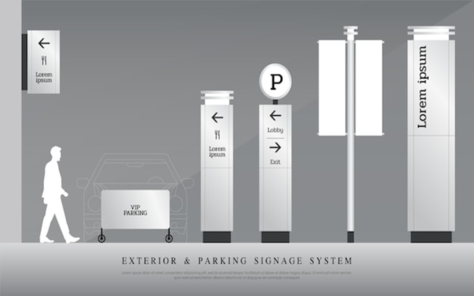 Distributor Terbaik Unit Sistem Pylon Sign MSM Parking Group