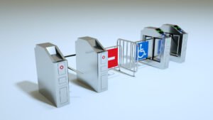flap barrier tripod turnstile sistem akses tempat wisata tap and go dengan kartu e tol : solusi modern tanpa kasir