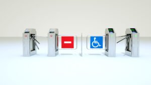 flap barrier tripod turnstile sistem akses tempat wisata tap and go dengan kartu e tol : solusi modern tanpa kasir