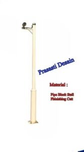 tiang kamera galvanis 3,5 meter: solusi tiang cctv kamera outdoor murah dan berkualitas