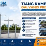 Tiang kamera galvanis merupakan salah satu komponen penting dalam instalasi CCTV outdoor