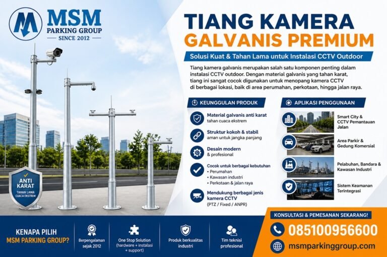Tiang kamera galvanis merupakan salah satu komponen penting dalam instalasi CCTV outdoor