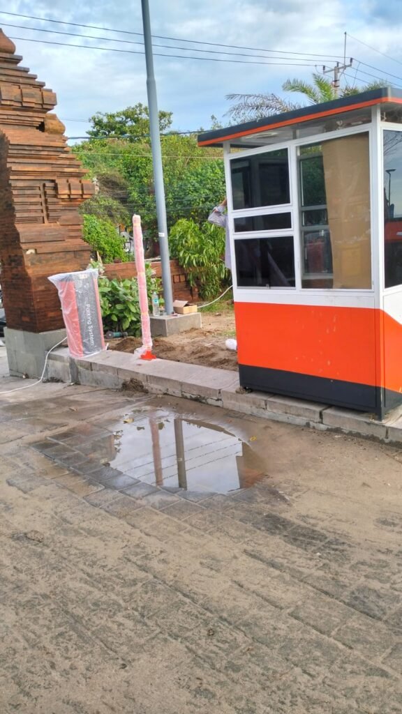 paket palang parkir otomatis in & out: sistem tiket, rfid, dan pos parkir