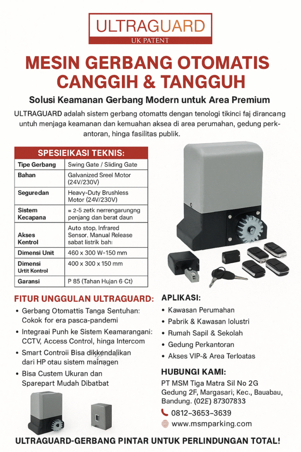 ULTRA GUARD – Mesin Gerbang Otomatis Canggih & Tangguh