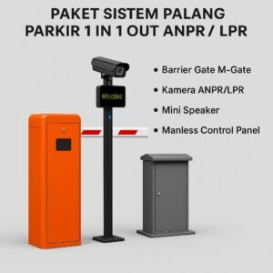 Paket Sistem Palang Parkir 1 In 1 Out ANPR/LPR – Full Otomatis Tanpa Petugas!