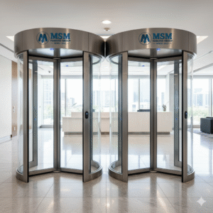 MSM GATE – PABRIKASI REVOLVING DOOR OTOMATIS