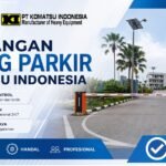 Palang parkir komatsu