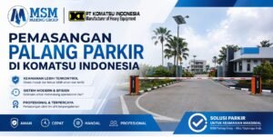 Palang parkir komatsu