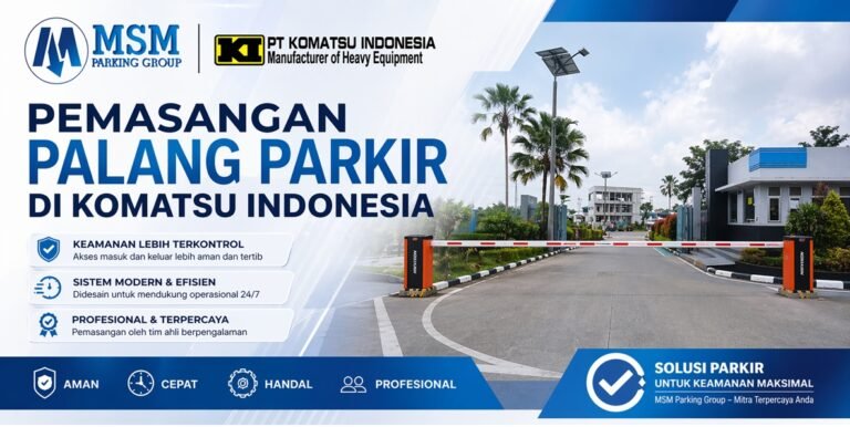 Palang parkir komatsu