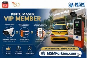 Palang parkir mall Sumarecon VIP