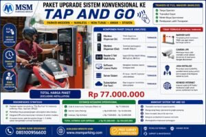 sistem parkir tap and go upgrade