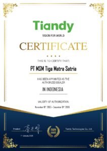 Certificate PT MSM Tiga Matra Satria page