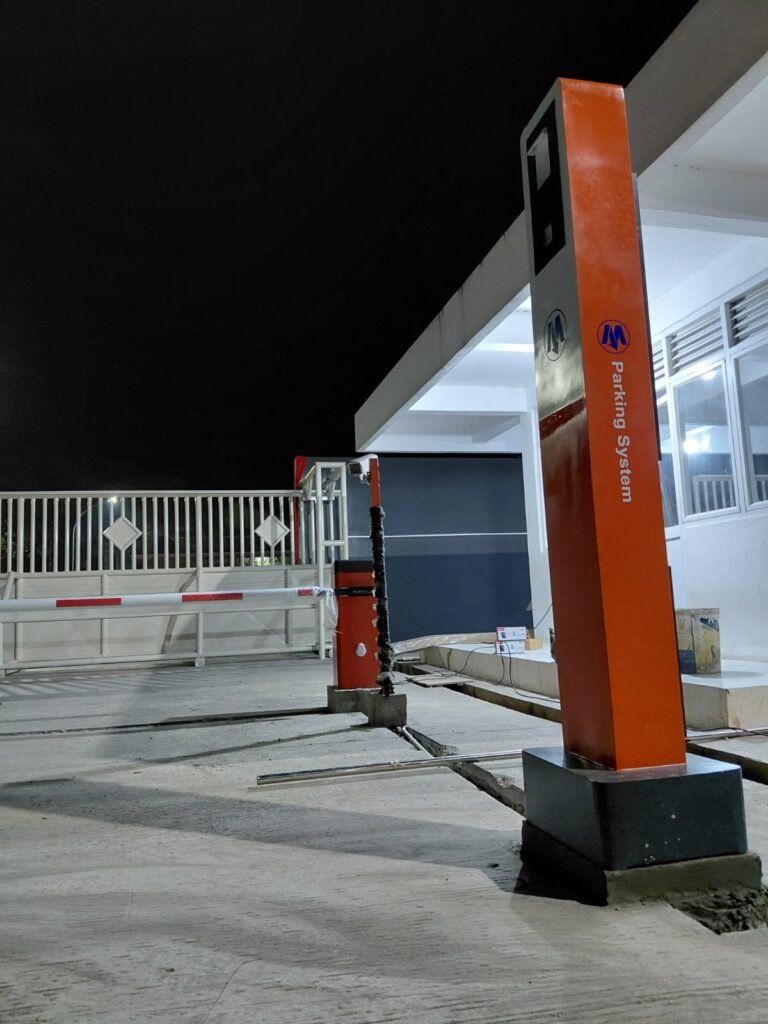 palang parkir pabrik